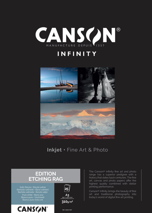 CANSON® INFINITY EDITION ETCHING RAG 310 GSM - MATTE