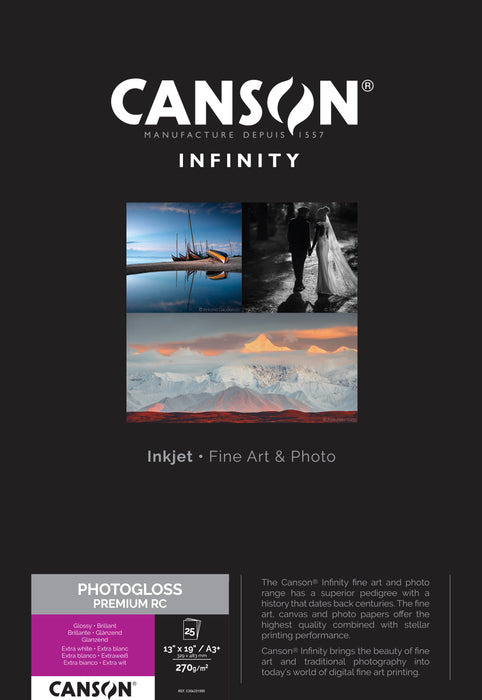 CANSON® INFINITY PHOTOGLOSS PREMIUM RC 270 GSM - GLOSS