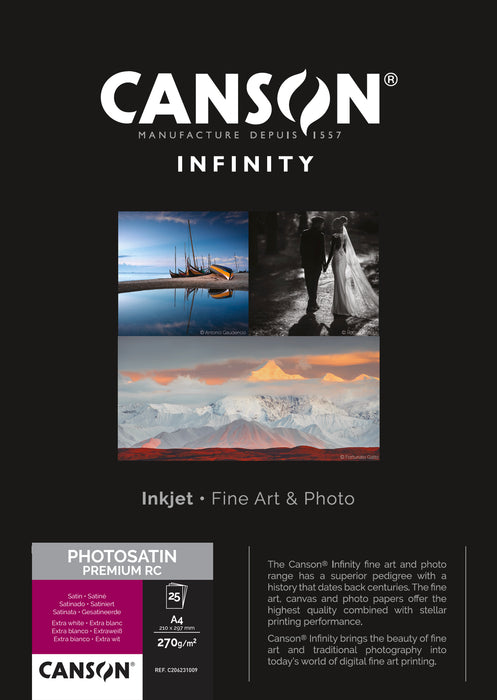 CANSON® INFINITY PHOTOSATIN PREMIUM RC 270 GSM - SATIN