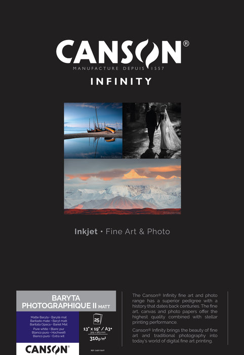 CANSON® INFINITY BARYTA PHOTOGRAPHIQUE II MATT 310 GSM