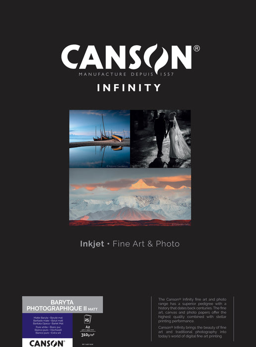 CANSON® INFINITY BARYTA PHOTOGRAPHIQUE II MATT 310 GSM