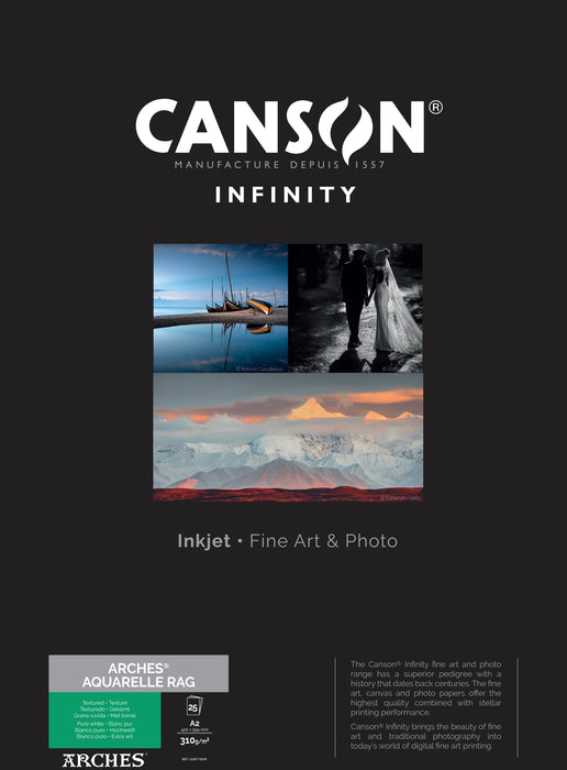 CANSON® INFINITY ARCHES® AQUARELLE RAG 310GSM - MATTE